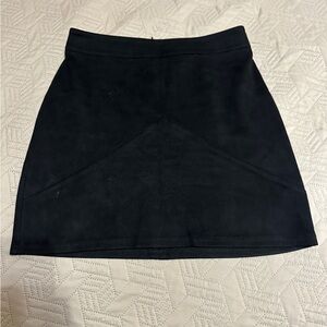 Mango Black A-Line Mini Skirt